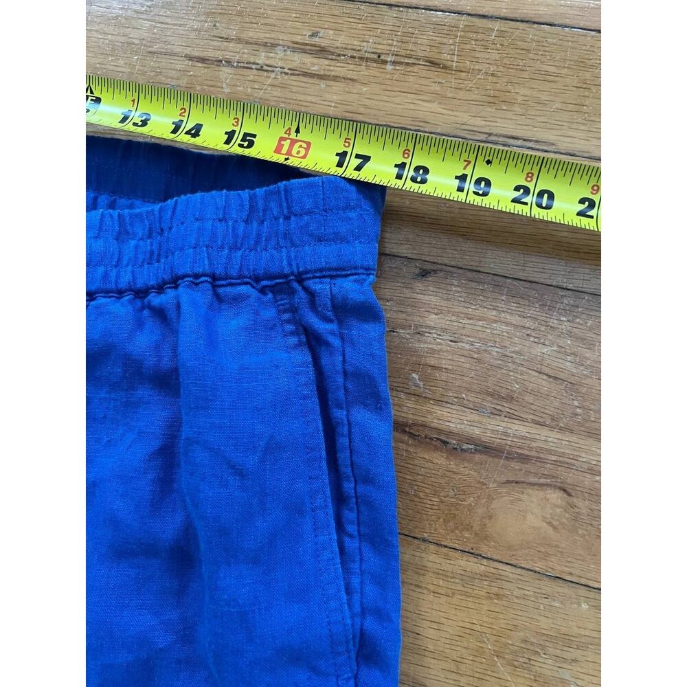 J. Jill Love Womens Linen Pull On Pants Size XL P Royal Blue A001724 - Picture 6 of 8